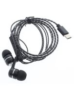 Universal NEW Wired USB - C Headphone In Ear BLACK 