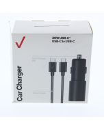 Verizon NEW Car Lighter to USB-C Car Charger 30W 3AMP (ERL) Black - (VPC30WPDCTOC-A)