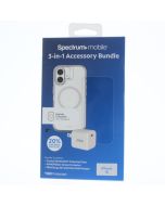 Universal NEW Case FIT Apple iPhone 16 3-1 Pack accesory (screen protector ,cube) Clear  - (SBUND3201)