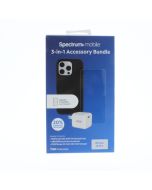 Universal A-STOCK Case FIT Apple iPhone 16 PRO 3-1 ACCESSORY BUNDLE (Missing screen protector) Black  - (SBUND3220)