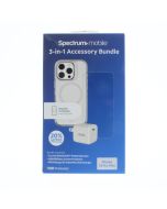 Universal A-STOCK Case FIT Apple iPhone 16 Pro Max 3-1 ACCESSORY BUNDLE Clear - (SBUND3231)