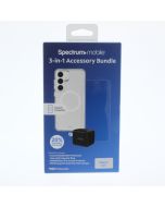 Universal B-STOCK Case FIT Samsung Galaxy S25 3-1 Accessory Bundle (Missing screen protector) Clear  - (SBUND1201)