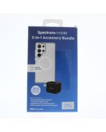 Universal NEW Case FIT Samsung Galaxy S25 ULTRA 3-1 Accessory Bundle Clear  - (SBUND1221)