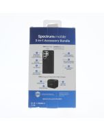 Universal NEW Case FIT Samsung Galaxy S25 ULTRA 3-1 Accessory Bundle Black  - (SBUND1220)