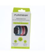 Pure Gear NEW Watch Band FIT Apple 38MM S/M (38/40/41mm) Blue/Pink/Black - (64506PG)