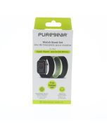 Pure Gear NEW Watch Band FIT Apple 42MM S/M (42/44/45/49mm) Black/Green/Light Green - (G01697PG)