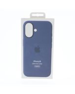 Apple NEW Case FIT Apple iPhone 16 Silicone Case Magsafe Denim - (MYY23ZM/A)