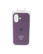 Apple NEW Case FIT Apple iPhone 16 Silicone Case Magsafe Plum - (MYY43ZM/A)