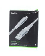 Belkin A-STOCK Braided Cable USB-A To Lightning 2 Meter (6.5 ft)  White  - (CAA002)