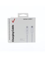 Verizon A-STOCK Braided Cable USB-C To Lightning 3 Meter (9.8 ft) White - (CAB10LTOCBWHT-A)