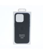 Apple NEW Case FIT Apple iPhone 15 Pro Silicone Case Magsafe Black - (MT1A3ZM/A)