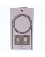 Libratel NEW Cable USB-A To USB-C 1.2 Meter (3.9 ft) 4+2 FT CABLES Pink - (LBT092)