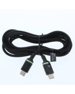 ATT NEW Braided Cable USB-C To USB-C 1.8 Meter (5.9 ft) Black  
