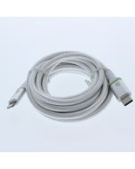 ATT A-STOCK Braided Cable USB-C To Lightning 2.4 Meter (8 ft) White 