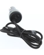 ATT A-STOCK Braided Car Lighter to Attached Lightning Car Charger 20W Black 