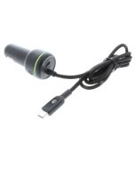 ATT A-STOCK Braided Car Lighter to Attached USB-C Car Charger 30W Black 