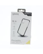 Gear4 A-STOCK Case FIT Apple iPhone 11 /6.1 Pro (2022) PICCADILLY D30 Clear/Black - (ICB61PICBLK)