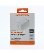 Ventev NEW USB-C Wall Charger 20W 3AMP Fast Charge White  - (WC20-HD262888)