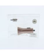 Verizon NEW Car Lighter Dual USB-A Car Charger 24W Rose Gold - (VPC48RSGLD-M)