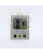 Xentris NEW Car Lighter to Attached Lightning Car Charger 2.4AMP Black 