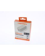 Ventev A-STOCK USB-C + USB-A Wall Charger 27W Gray / white - (248185)