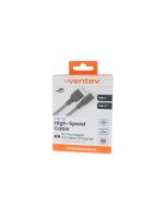 Ventev NEW Cable USB-A To USB-C 1 Meter (3.2 ft) FLAT Gray - (248180)
