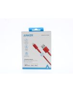 Anker NEW Braided Cable USB-A To Lightning 1.8 Meter (5.9 ft) Red 