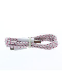 T-Mobile NEW Braided Cable USB-A To USB-C 1 Meter (3.2 ft) Magenta / Gray 