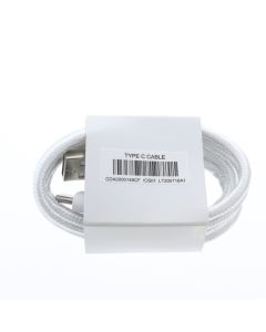 Alcatel NEW Braided Cable USB-A To USB-C 1 Meter (3.2 ft) Silver - (CDA0000149CF CDA0000150C2)