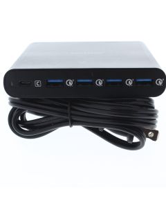 Verizon 5-Port Charging Hub w/ USB-C and USB-A Fast Charge Black - 5PORTPDHUB