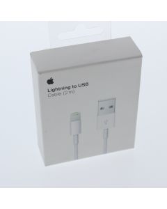 Apple NEW Cable USB-A To Lightning 2 Meter (6.5 ft) A1510 White - (MD819AM/A)