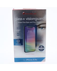 ZAGG NEW Screen Protector FIT Apple iPhone X / Xs Glass Elite Visionguard+ Clear 