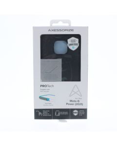 Axessorize NEW Case FIT Motorola Moto G Power (2021) PROTech Rugged Case WITH SCREEN PROTECTOR Black - (MOTORTEMPGPB)