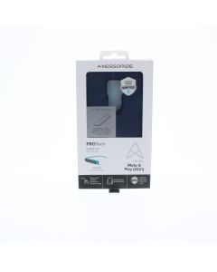 Axessorize NEW Case FIT Motorola Moto G Play (2021) PROTech Rugged Case WITH SCREEN PROTECTOR Blue navy - (MOTORTEMPGPLB)