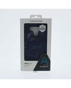 Axessorize A-STOCK Case FIT LG Stylo 6 PROTech Rugged Case Blue navy - (LGR1931)