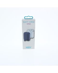 Key NEW Silicone Soft Case for Airpods 1st & 2nd Gen Dark Denim - (SCTAA0508BUK)