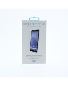 Key NEW Screen Protector FIT Google Pixel 3a XL Tempered Glass Clear  - (SSFGGL0189GLK)
