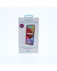 Key NEW Screen Protector FIT Samsung Galaxy A51 Anti-microbial Tempered Glass Clear  - (SSFGAI0211GLK)