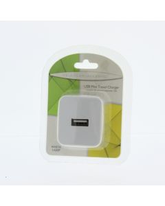 Universal NEW USB-A Wall Charger 1AMP mini White 