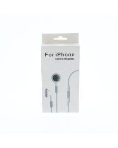 Universal NEW Wired 3.5 MM Headphone In Ear Stereo Headset White 