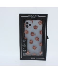 Coach A-STOCK Case FIT Apple iPhone 11 Pro Maxcl Dreamy Peony Clear/Pink/Glitter 