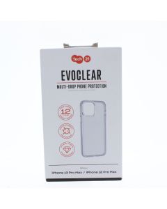 Tech 21 B-STOCK Case FIT Apple iPhone 13 Pro Max / iPhone 12 Pro Max EvoClear Clear  