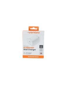 Ventev A-STOCK USB-C Wall Charger 30W 3AMP Ultrafast White - (WC30-HD262889)