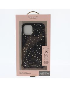 Kate Spade B-STOCK Case FIT Apple iPhone 5.8" (2019)  Disco Dots Black Gold 