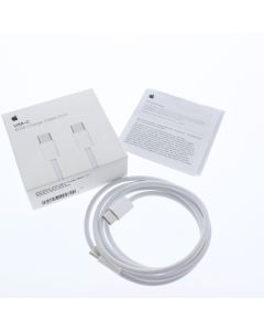 Apple A-STOCK Braided Cable USB-C To USB-C 1 Meter (3.2 ft) 60W White - (MQKJ3AM/A)
