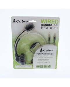 Cobra NEW Wired 3.5 MM Headphone On Ear 2.5 MM Jack Included Black - (CB-WIREDHF)