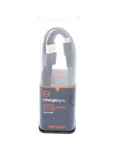 Ventev A-STOCK Cable USB-A To USB-Micro 1 Meter (3.2 ft) Gray - (515661)