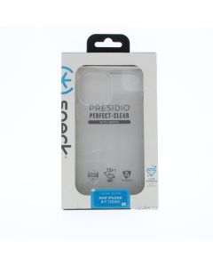 Speck NEW Case FIT Apple iPhone 12 and iPhone 12 Pro Presidio Perfect-Clear with Grips Series - 6.1" (2020) - Clear - (138493-5085)