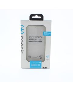 Speck A-STOCK Case FIT Apple iPhone 12 Mini, iPhone 13 Mini Presidio Perfect-Clear with Glitter -5.4" (2021)- Clear - (4196Q)