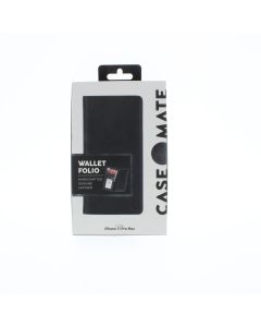 Case Mate NEW Case FIT Apple iPhone 11 Pro Max Wallet Folio Black Leather - (CM039556-08)